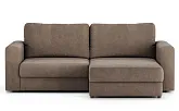Диван угловой Ларсон 2М Nordic 35 пепельный - превью 1